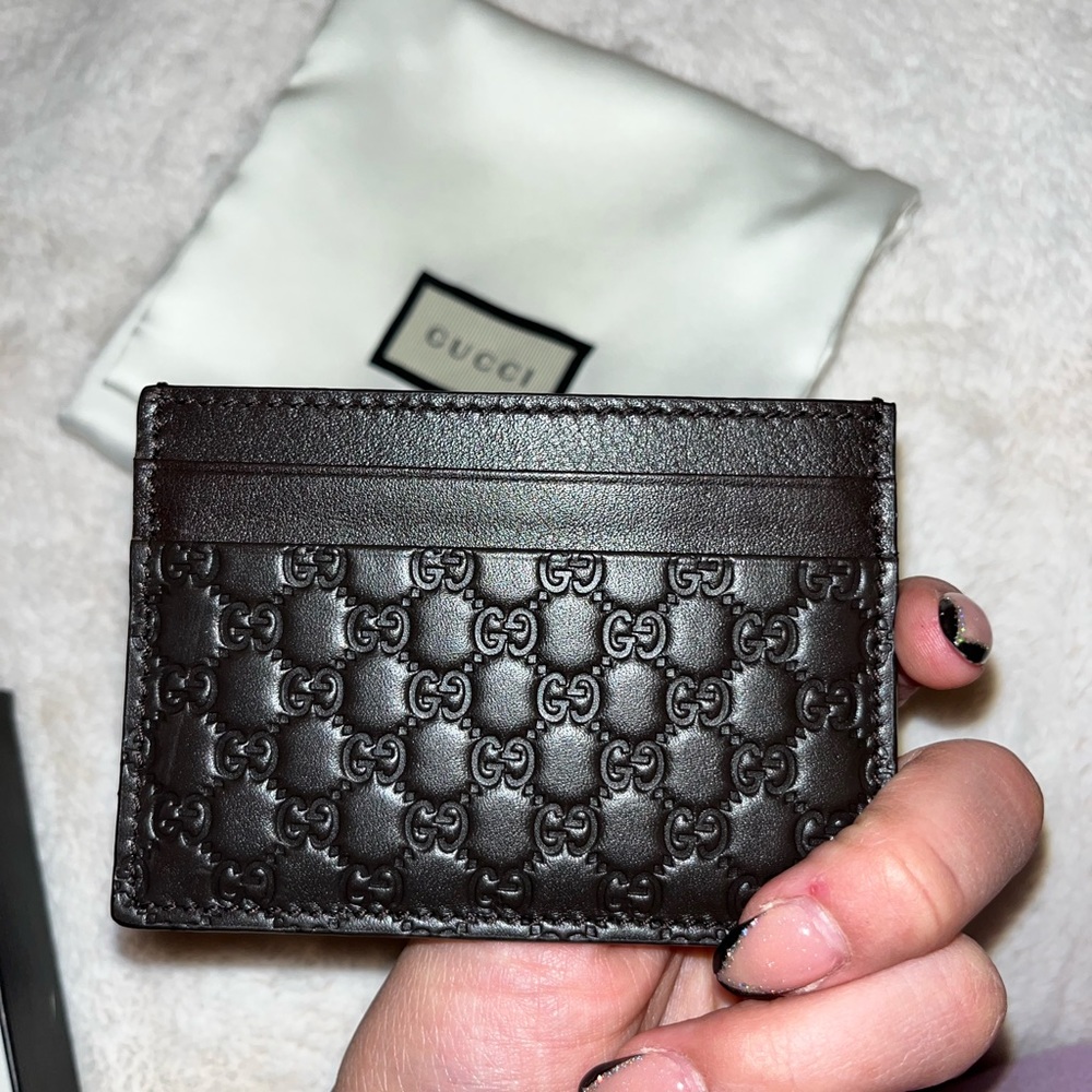 Gucci mens leather card holder